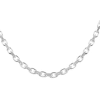 Italian Sterling Silver Necklace 24 Inches 33.20 Grams