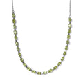 Peridot Necklace 18 inches in Stainless Steel 12.75 ctw - Sticky add to cart bar