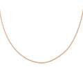 Made in Italy Italian 14K Rose Gold Over Sterling Silver Curb Super Flat Necklace 18 Inches 5.40 Grams - Sticky add to cart bar