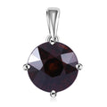 10K White Gold AAA Red Zircon Solitaire Pendant without Chain 3.00 ctw - Sticky add to cart bar