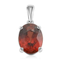Luxoro 10K White Gold AAA Red Zircon Solitaire Pendant without Chain 3.00 ctw - Sticky add to cart bar