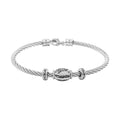 Engraved Charm Bracelet in Stainless Steel (7.50 In) - Sticky add to cart bar
