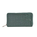 Champagne Color Sparkling Rhinestone and Fuax Leather Wallet (7.5"x0.98"x3.9") - Sticky add to cart bar