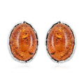 Baltic Amber Stud Earrings in Sterling Silver - Sticky add to cart bar
