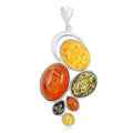 Multi Colored Amber Pendant in Sterling Silver - Sticky add to cart bar