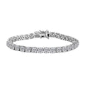 D'Joy Moissanite 14.60 ctw Bracelet in Rhodium Over Sterling Silver (7.25 In) - Sticky add to cart bar