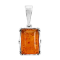 Baltic Amber Solitaire Pendant in Sterling Silver - Sticky add to cart bar