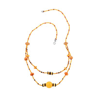 Baltic Amber Necklace 27 Inches in Sterling Silver