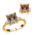 ILIANA 18K Yellow Gold AAA Turkizite and Diamond Ring G-H I1 (Size 7.0) 3.05 Grams 3.00 ctw - Sticky add to cart bar