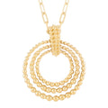 Vermeil YG Over Sterling Silver Circle Necklace (24 Inches) (11.15 g) - Sticky add to cart bar