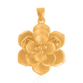 Electroform Flower Pendant in 24K Yellow Gold 3.77 Grams - Sticky add to cart bar