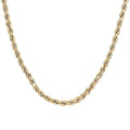 10K Yellow Gold 6mm Rope Chain Necklace 24 Inches 12.6 Grams - Sticky add to cart bar