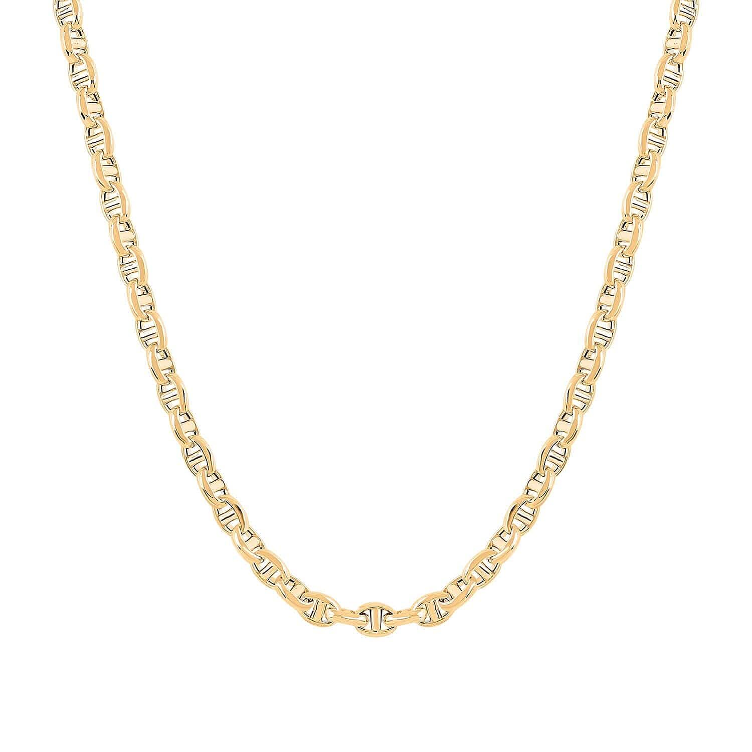 14K Yellow Gold 3mm Filk Chain Necklace 18 Inches 4.45Grams