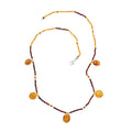 Multi Colored Amber Necklace 26 Inches in Sterling Silver - Sticky add to cart bar