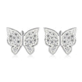 Simulated Diamond Butterfly Earrings in Sterling Silver - Sticky add to cart bar