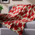 Blooming Flower Printed Flannel Single Layer Blanket 100% polyester (59.05"x78.74") - Sticky add to cart bar