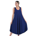 TAMSY Navy Sleeveless A-Line Dress - One Size Fits Most - Sticky add to cart bar