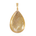 10K Yellow Gold AAAA Golden Lepidolite Drop Pendant 53.70 ctw - Sticky add to cart bar