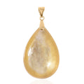 10K Yellow Gold AAAA Golden Lepidolite Drop Pendant 29.75 ctw - Sticky add to cart bar