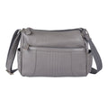 Gray Color Durable Genunie Leather Crossbody Bag (12.2x5.12x9.45) with Shoulder Strap - Sticky add to cart bar