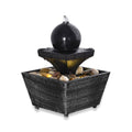 Black Mini Waterfalls Water Fountain with LED Light (4.33"x3.54"x6.69") (2xAA Battery Not Incclude) - Sticky add to cart bar