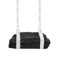 Tourmaline Necklace 32-34 Inches in Silvertone 73.50 ctw