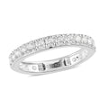Simulated Diamond Eternity Band Ring in Sterling Silver - Sticky add to cart bar
