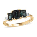 Luxoro 10K Yellow Gold Premium Monte Belo Indicolite and G-H I3 Diamond Ring 1.65 ctw - Sticky add to cart bar