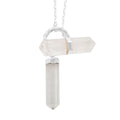 Crystal Necklace 35.5 Inches in Silvertone - Sticky add to cart bar