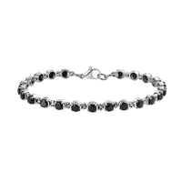 Elite Shungite Bracelet in Stainless Steel (8.00 In) 3.25 ctw