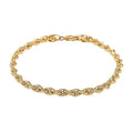10K Yellow Gold 5.5mm Rope Chain Bracelet (8.00 In) 5.35 Grams - Sticky add to cart bar