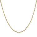 10K Yellow Gold 1.5mm Rope Chain Necklace 22 Inches 1.45 Grams - Sticky add to cart bar