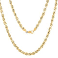 10K Yellow Gold 5mm Rope Chain Necklace 22 Inches 8.80 Grams - Sticky add to cart bar