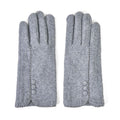 Gray 70% Cashmere Wool and 30% Polyster Gloves with Touch Screen Function (9"x3.93") - Sticky add to cart bar