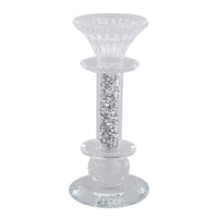 Cylindrical Crystal Stacked Ball Candle Holder