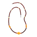 Multi Colored Amber Necklace 23.5 Inches in Sterling Silver - Sticky add to cart bar