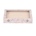 Green Leatherette Anti Tarnish Lining Ring and Earring Box (150 Slot) (14"x9.5"x2") - Sticky add to cart bar
