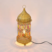 Antique Lamp in Gold Plating (UL Plug ) & (E26 Bulb Not Included) (9.5"x21")