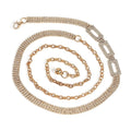 Gold Color Crystal Waist Belt with Buckle (51.18") - Sticky add to cart bar
