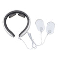 White Neck Massager for Pain Relief, Intelligent Neck Massager with Magnetic effect, Muscle Relax Tool, 6 Massage Modes, Automatic Massager Device with two extended massage patches(Off-White) - Sticky add to cart bar