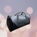 Black Faux Leather Travel Bag (18.89"x12.60"x8.27") with Double Handle Drop - Sticky add to cart bar