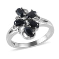 Midnight Sapphire Ring in Stainless Steel 1.50 ctw - Sticky add to cart bar