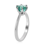 RHAPSODY 950 Platinum AAAA Kagem Zambian Emerald Solitaire Ring 4.91 Grams 1.05ctw