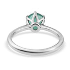RHAPSODY 950 Platinum AAAA Kagem Zambian Emerald Solitaire Ring 4.91 Grams 1.05ctw