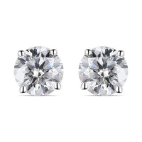 Moissanite Solitaire Stud Earrings 1.50 ctw