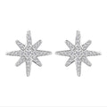 Moissanite Earrings in Platinum Over Sterling Silver 0.90 ctw - Sticky add to cart bar