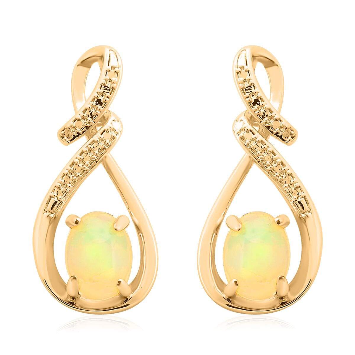 Opal Earrings 2.50 ctw