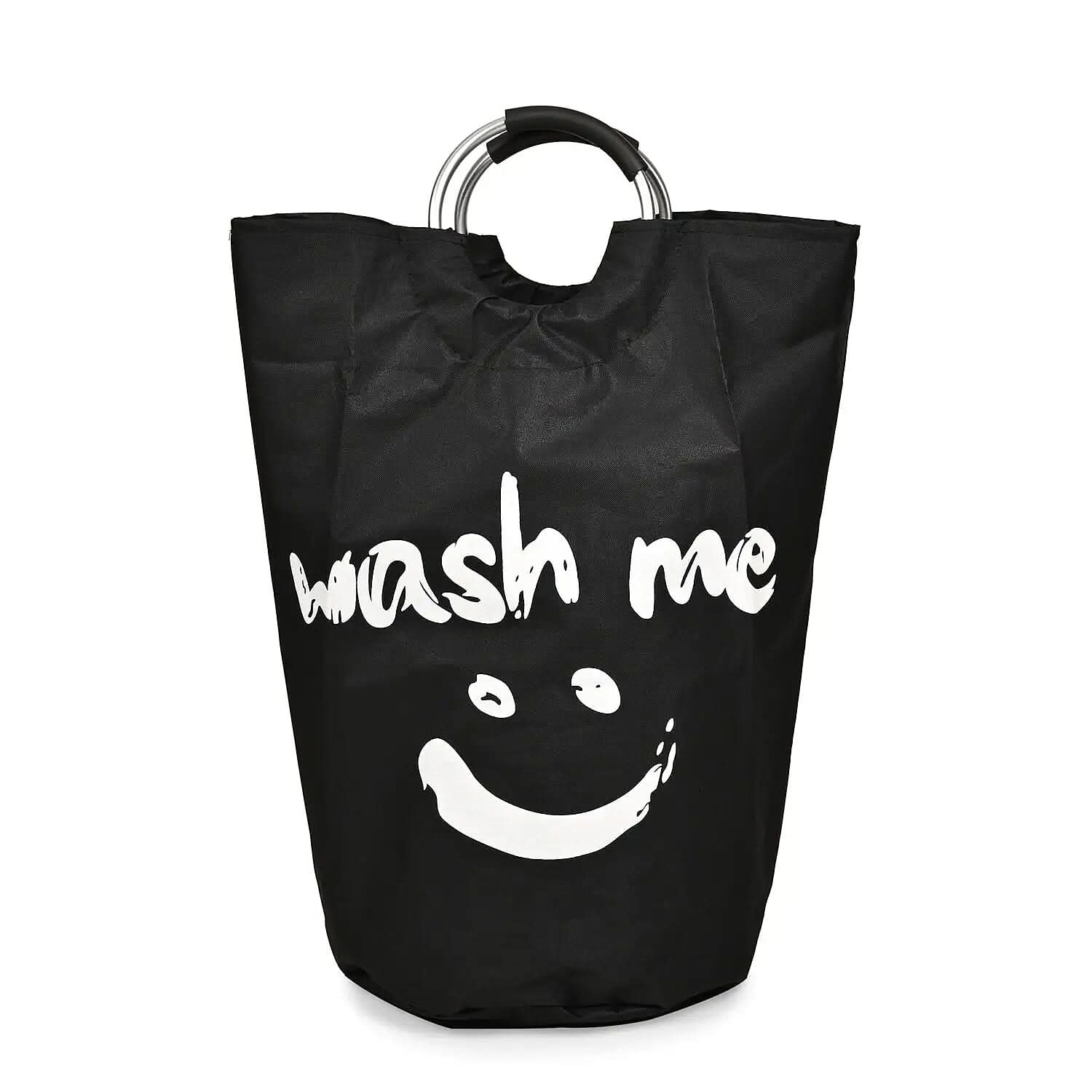 Black Laundry Bag with Aluminum Handle (15"x28.35")