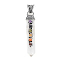 Sajen Silver Austrian Crystal and Multi Gemstone Pendant in Platinum Over Sterling Silver 38.75 ctw - Sticky add to cart bar