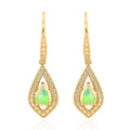 Opal Earrings in Goldtone 2.50 ctw - Sticky add to cart bar
